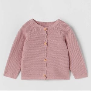 Zara Blush Pink Cardigan 6/8 Mos
